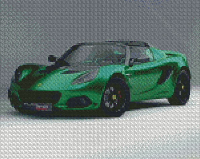 Green Lotus Elise Diamond Painting