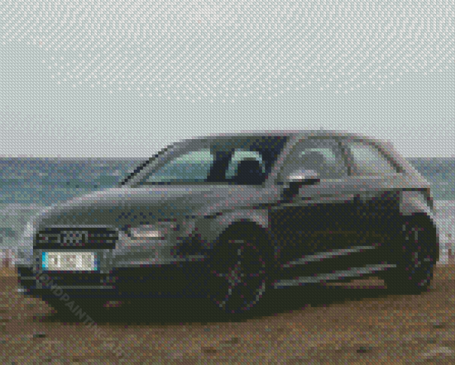 Grey Audi S3 Car Diamond Painting