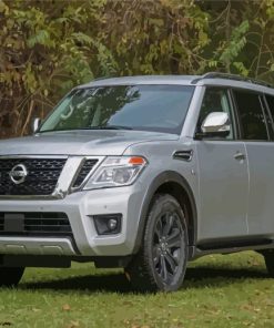 Grey Nissan Armada Diamond Painting