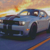 Grey Hellcat Srt Diamond Painting