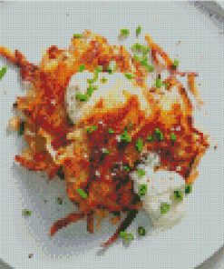 Hash Browns Dish Diamond Paintings