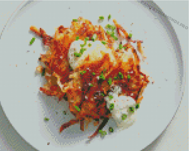 Hash Browns Dish Diamond Paintings