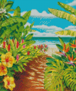 Hawiian Landscape Diamond Painting