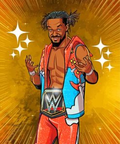 Kofi Kingston WWE Art Diamond Painting