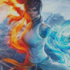 Korra Water And Fire Anime Diamond Painting