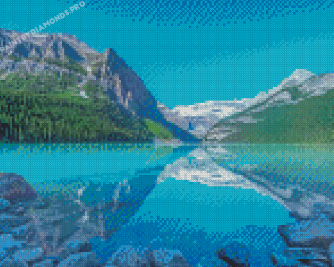 Lake Louise Canada Landscape Diamond Painting