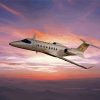 Learjet With Pink Sunset Diamond Paintings