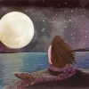 Mermaid Under The Moonlight Art Diamond Painting