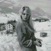 Monochrome Bridget Bardot Diamond Painting