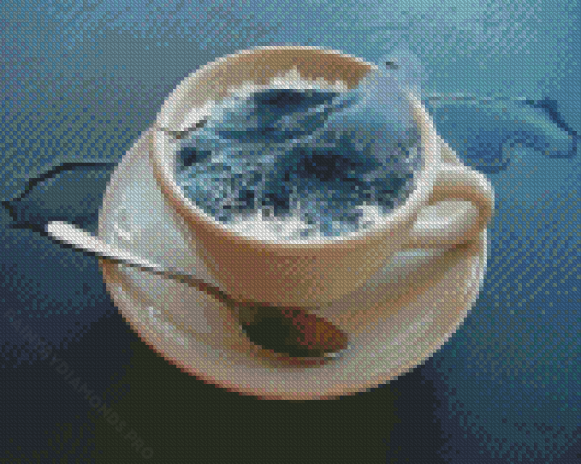 Ocean Cup Waves Diamond Painting