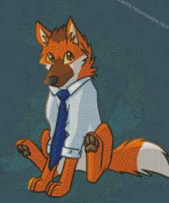 Ookami Aggretsuko Art Diamond Painting