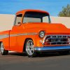 Orange Camionnette Chevrolet Diamond Painting