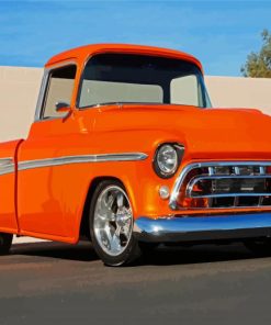 Orange Camionnette Chevrolet Diamond Painting