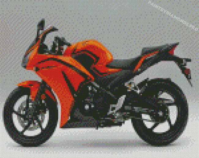 Orange Honda CB300R Diamond Paintings