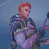 Overwatch Character Moira Diamond Paintings