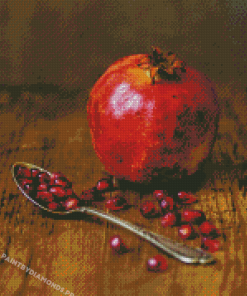 Pomegranate Still Life Photography Diamond Paintings