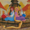 Princesses Belle And Rapunzel Diamond Painting