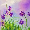 Purple Irises By Monet Diamond Painting