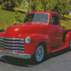 Red 51 Chevy Truck Diamond Painting