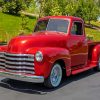 Red 51 Chevy Truck Diamond Painting