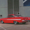 Red 61 Impala Car Diamond Painting