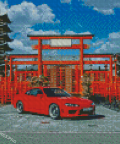 Red Silvia S15 Diamond Paintings