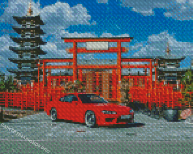 Red Silvia S15 Diamond Paintings