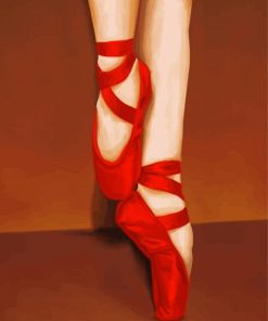 Red Ballet Shoes Diamond Paintings