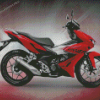 Red Honda Supra Diamond Painting