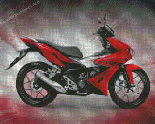 Red Honda Supra Diamond Painting