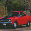 Red Plymouth Road Runner Diamond Painting