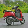 Red Yamaha Fascino Diamond Painting