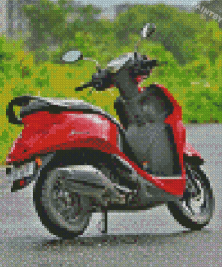 Red Yamaha Fascino Diamond Painting