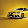 Renault Yellow Megane Luxury Car Diamond Paintings