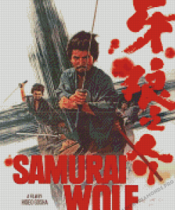 Samurai Wolf Poster Diamond Painting