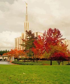 Seattle Temple In Washington Diamond Painting