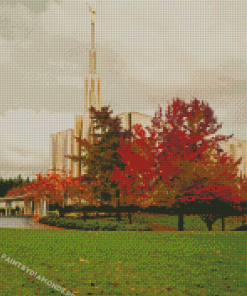 Seattle Temple In Washington Diamond Painting