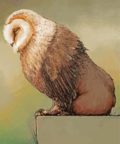 Sleepy Baby Owl Bear Diamond Paintings