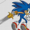 Sonic With Sword Diamond Paintings