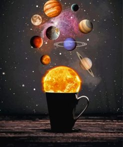 Space Planets Cup Diamond Painting