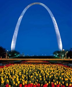 St Louis Arch Garden Diamond Painting