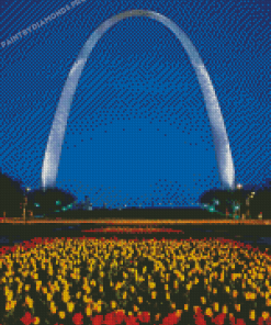 St Louis Arch Garden Diamond Painting