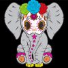 Sugar Skull Baby Elephant Animal Diamond Painting