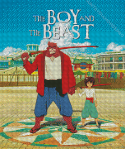 The Boy And The Beast Animation Poster Diamond Painting