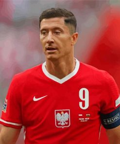 The Football Player Robert Lewandowski Diamond Painting