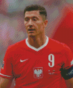 The Football Player Robert Lewandowski Diamond Painting