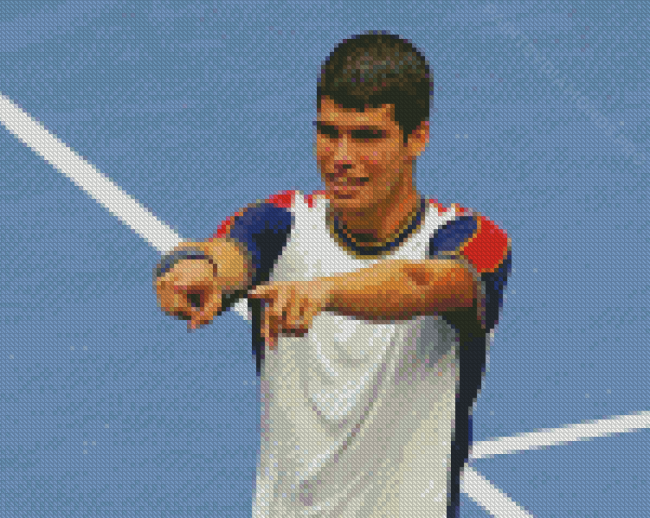 The Tennis Player Player Alcaraz Diamond Painting