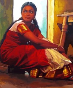 Traditional Idian Girl Diamond Paintings