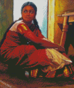 Traditional Idian Girl Diamond Paintings