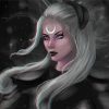 White Hair Woman Diamond Paintings